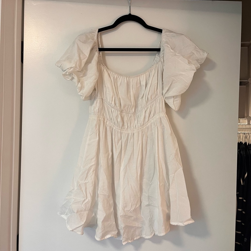 Cotton Candy Elegant White Dress